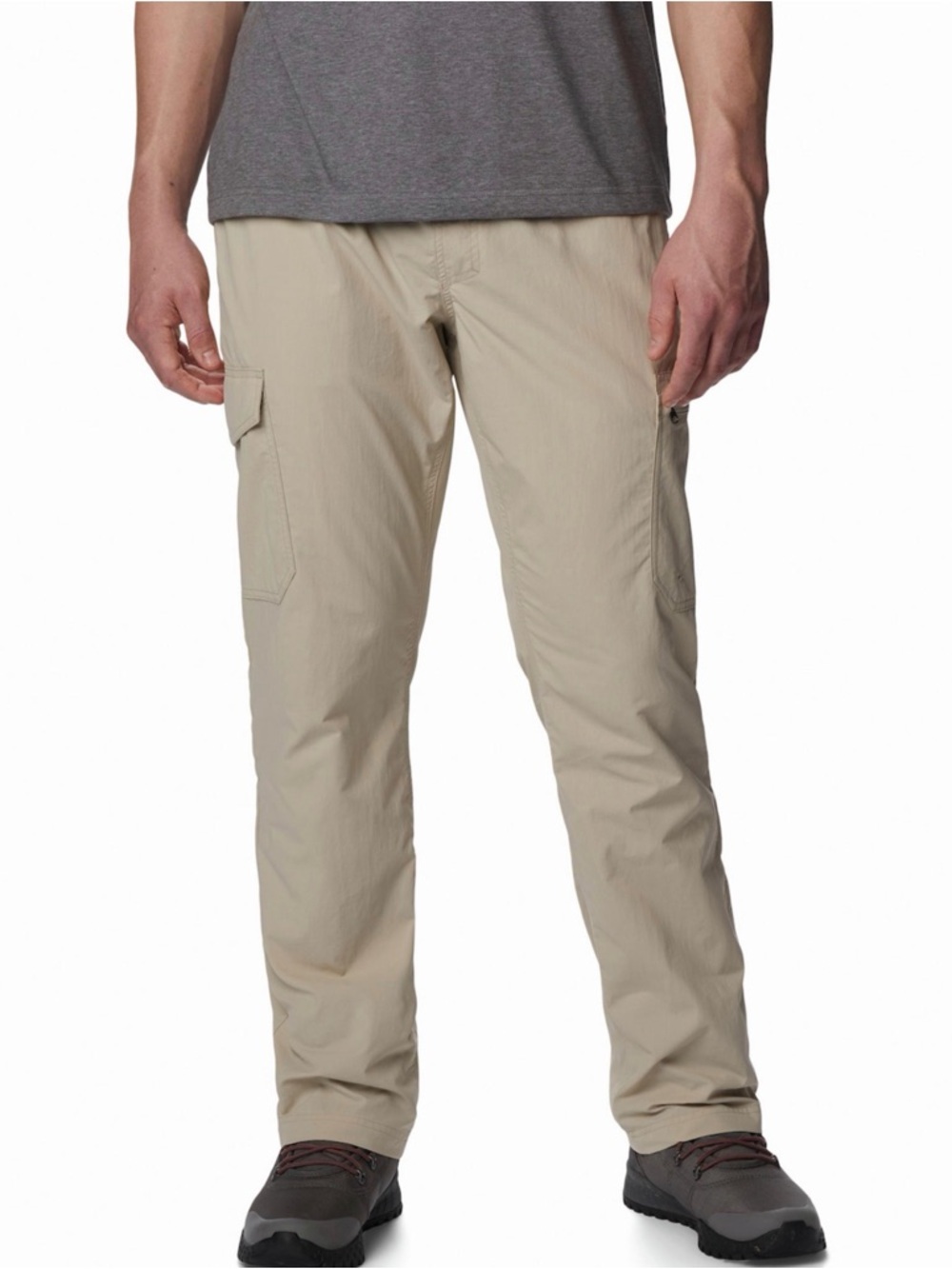 Columbia Mountaindale Men's Lightweight Beige Cargo Pants - Casual Outdoor